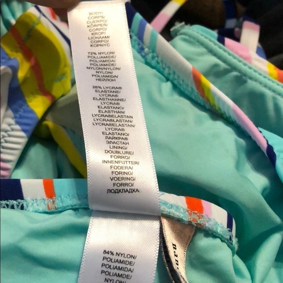 NANETTE Lepore Colorblock Striped Monokini Swim - Picture 4 of 4